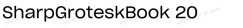 SharpGroteskBook 20字体转换